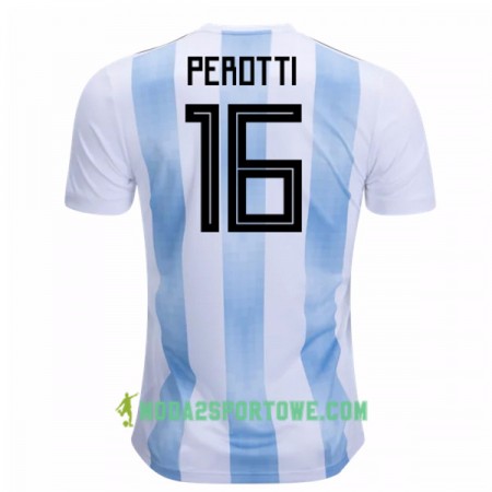 Koszulka Argentyna Perotti 16 Mistrzostwa Świata 2018 Domowe Stroje Piłkarskie